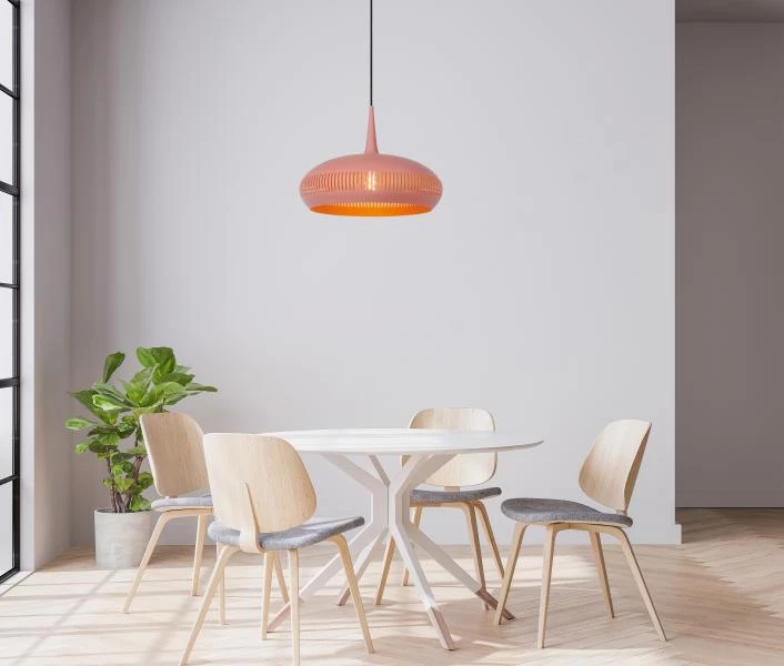 Lucide RAYCO - Hanglamp - Ø 45 cm - 1xE27 - Roze - sfeer 2